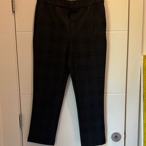 Women's  Black Checkered Pants